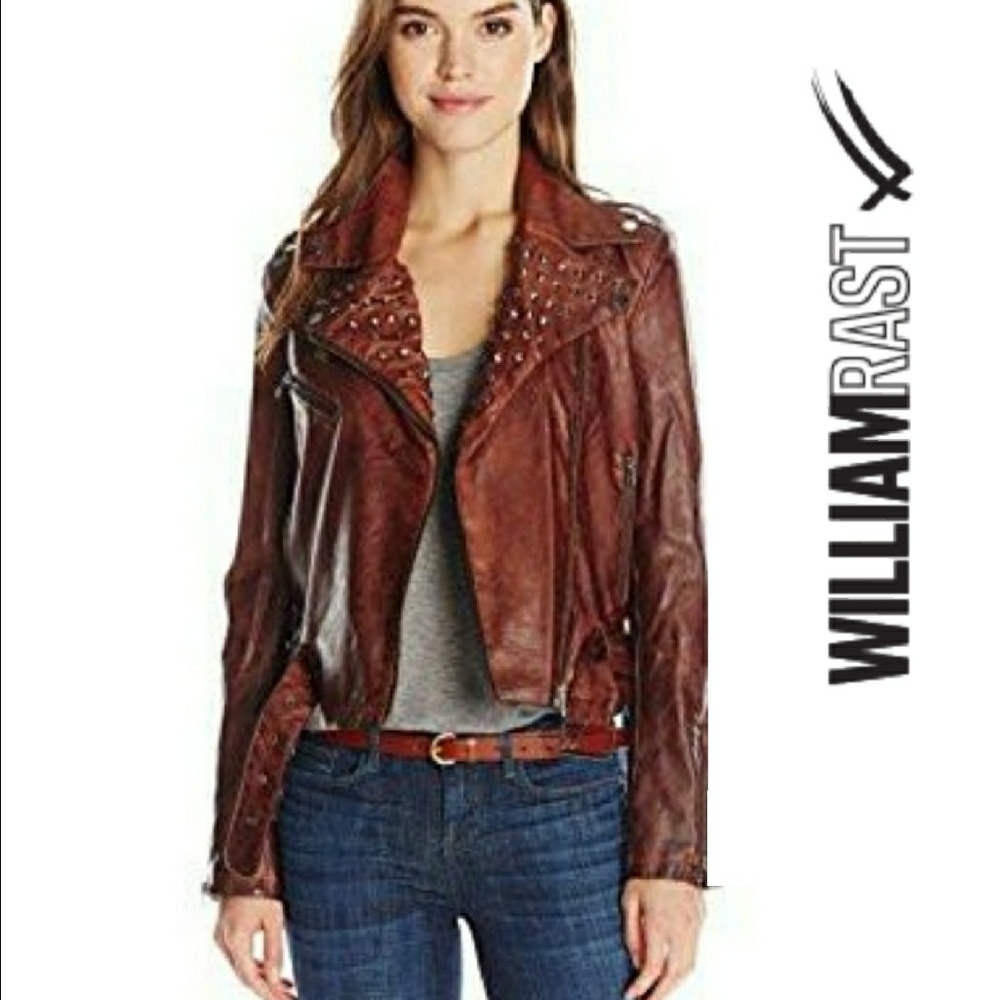 🆕️  William Rast Embellished Moto Jacket - Picture 2 of 5